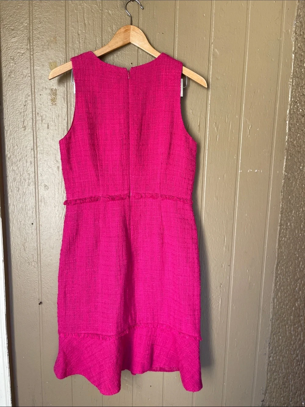 J.Crew Tweed Sheat Dress in Pink Size 6